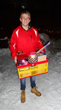 Vorbereitung zum Feuerwerk f�r Silvester im Hotel Theresia