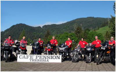 Motorradtreffen im Hotel Theresia